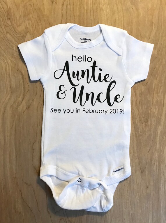 aunt and uncle onesie