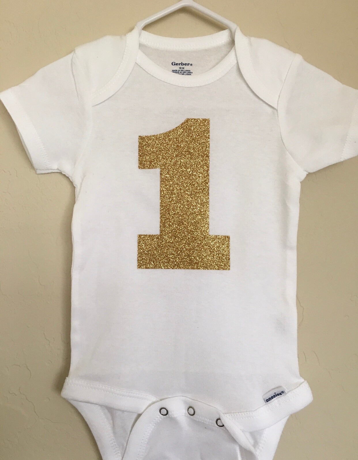 number 18 birthday onesie