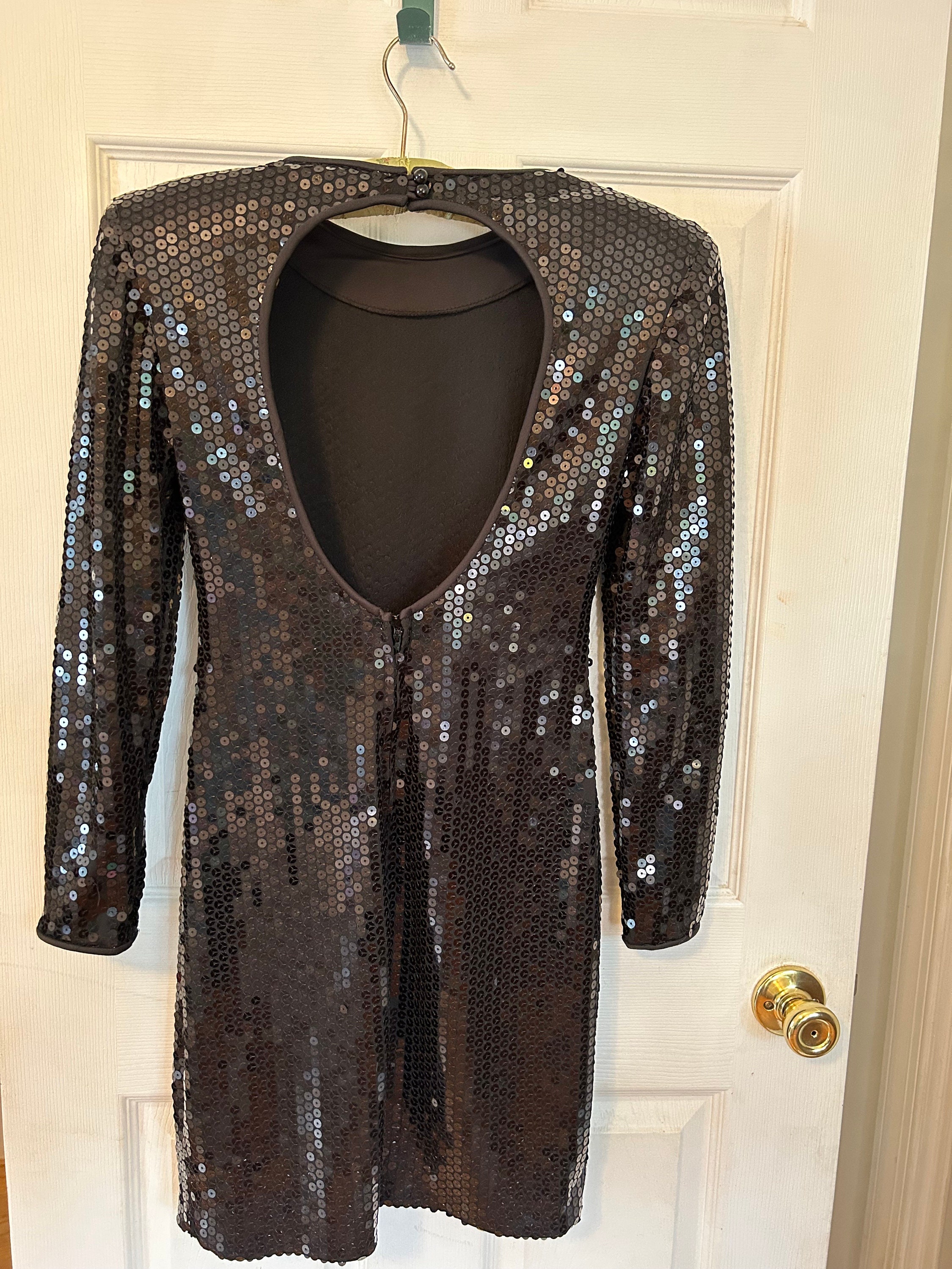 sachin and babi light blue dress Step Closer Sequin Knit Mini Dress main image 1