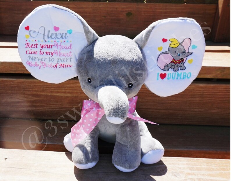 personalized elephant stuffed animal