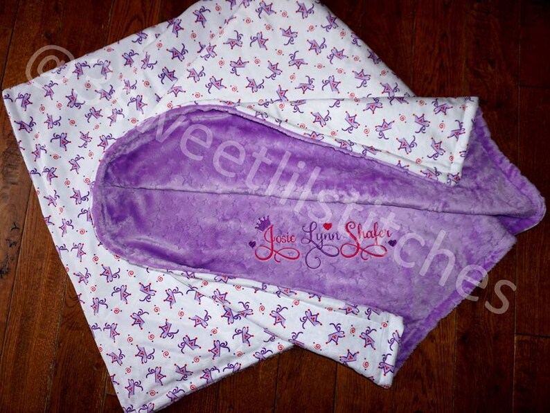 minky baby blanket personalized