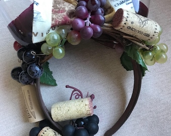 Mouse Ears, Ear  headband Hat, Wine Ears, Hat