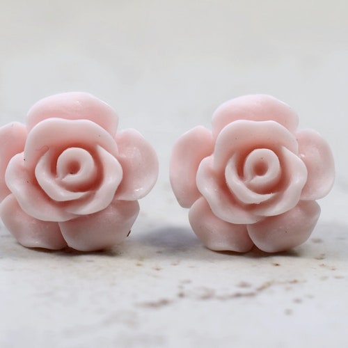 Orecchini in Argento Sterling 925, Forma Rosé, Cartilagine, Piercing Gioielli a Bottone per Bambina e Donna
