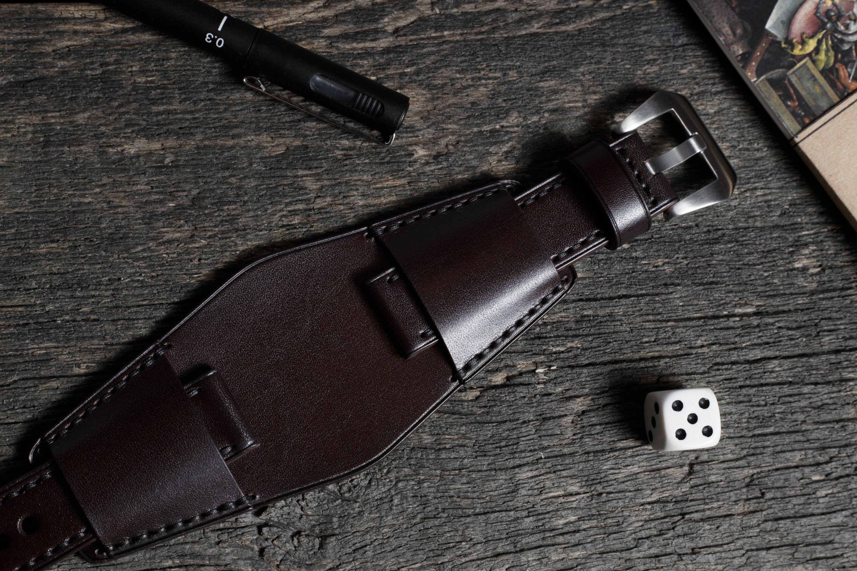 Vintage Leather Bund Watch Strap Handmade Watch Strap Etsy