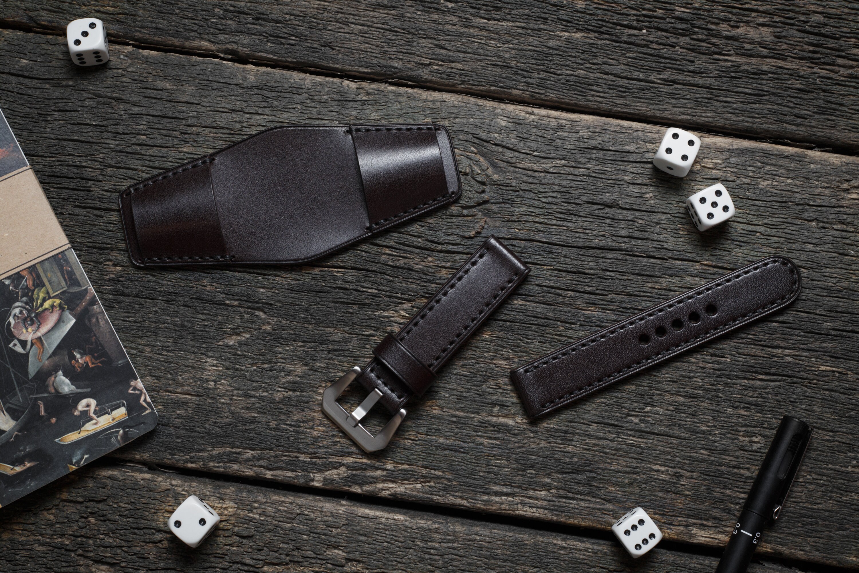 Vintage Leather Bund Watch Strap Handmade Watch Strap Etsy