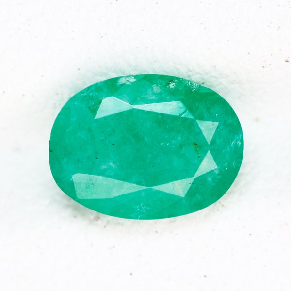 1.32Ct Noble Oval Green Emerald Natural Loose Gemstone | Natural Emerald | Oval Emerald | Ring Size Emerald | Oval Brazil Emerald | UC-0014