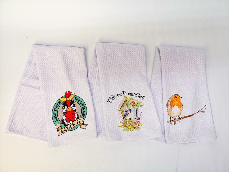 Polyester tea towel BLANK Sublimation 10 pack Etsy