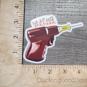 Ez-IO Go BRRRRR EMS Sticker, Glossy, laminated funny humor