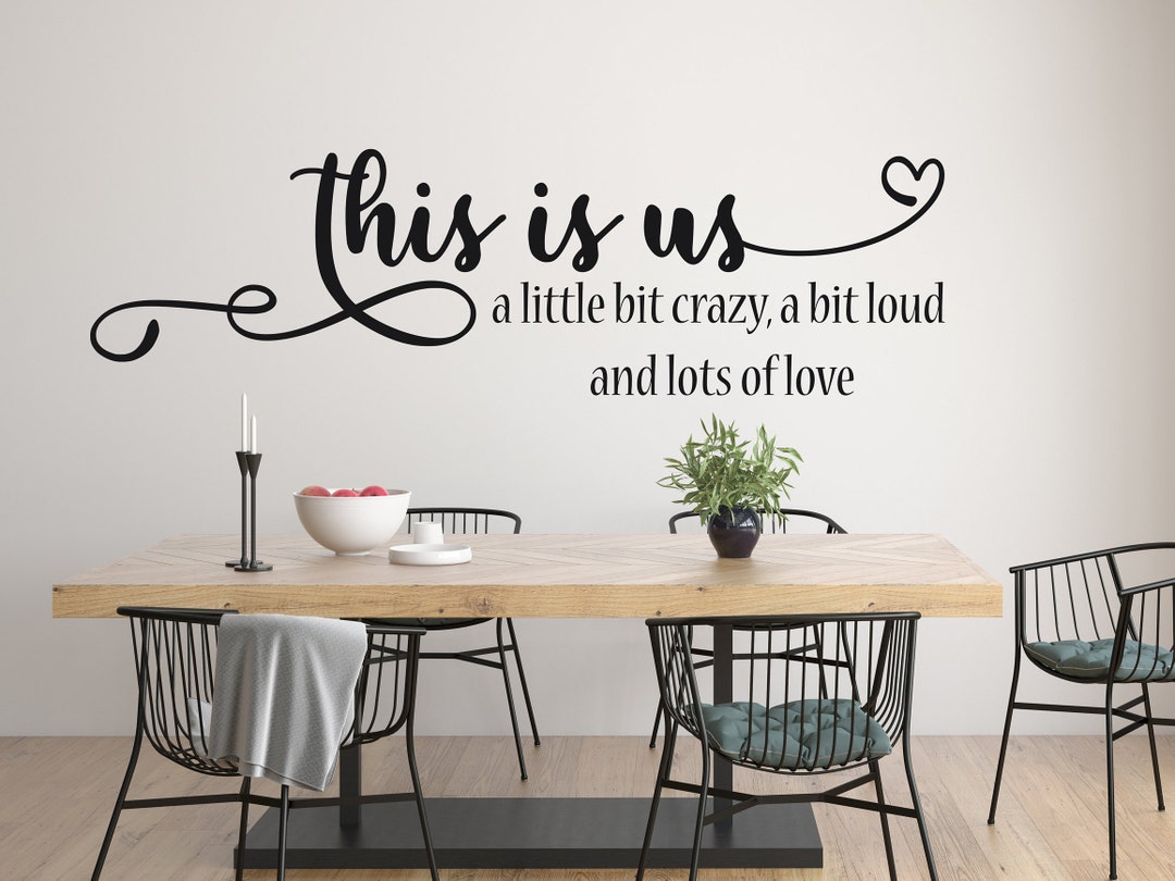 This is Us Family Quotes Wall Decal Room Wall Decor Custom Etsy