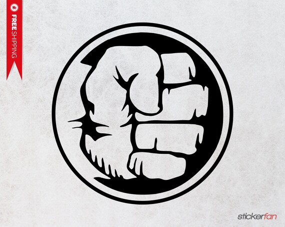Hulk Fist Decal Superhero Comics Vinyl Decals Stickers Etsy