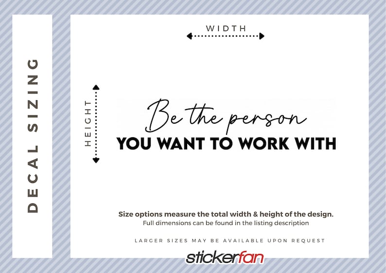 Be The Person You Want To Work With Office Wall Decal, Meeting Room Wall Decor, Business Wall Art, Vinyl Lettings image 3