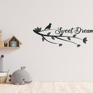 Sweet Dreams Enfants Crèche Mur Autocollant Art-petit Porte chambre Placard Sweet Dreams Enfants Crèche Mur Autocollant Art-petit Porte chambre Placard