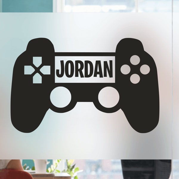 Personalized PS Controller Wall Decal, Gaming Room, Gamer Gift Ideas