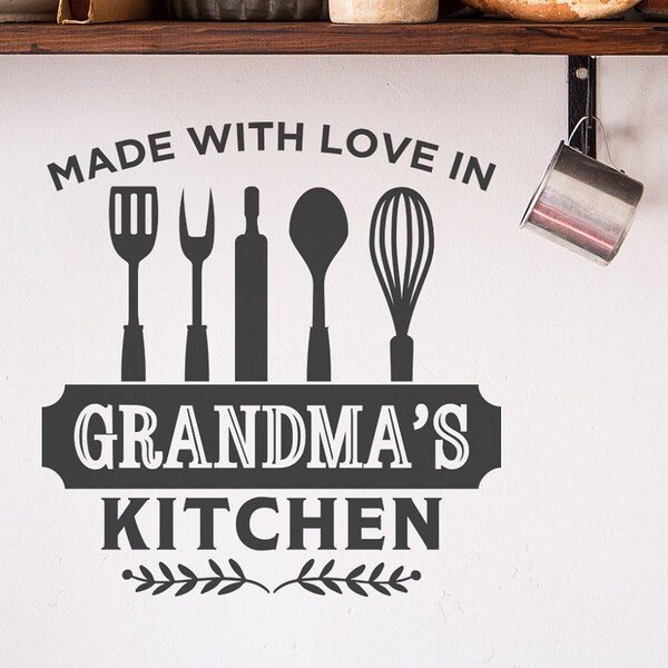 Kitchen Vinyl Decal Etsy