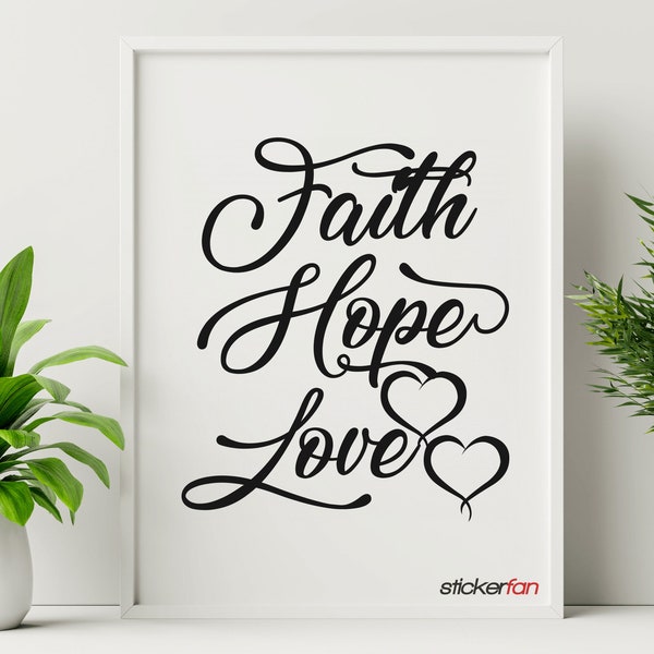 Faith Wall Decal Etsy