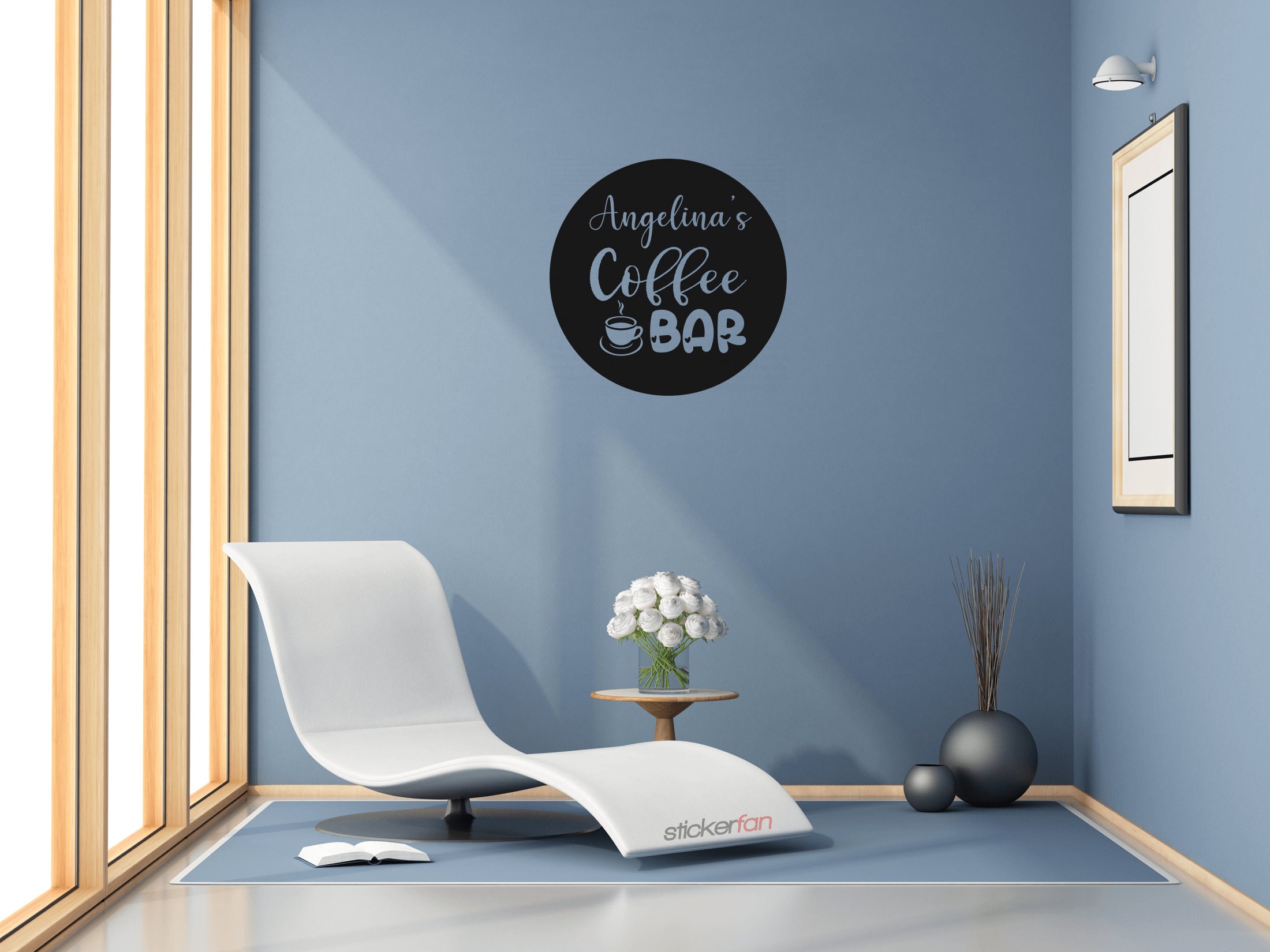 Personalized Coffee Bar Wall Decal Room Wall Decor Custom Etsy