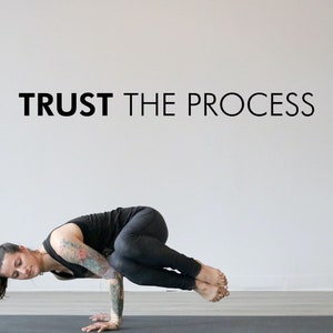 Trust The Process Wall Decal | Home Gym Decor, Motivational Wall Art, Gym Wall Decal, Fitness Stickers, Fitness Gift