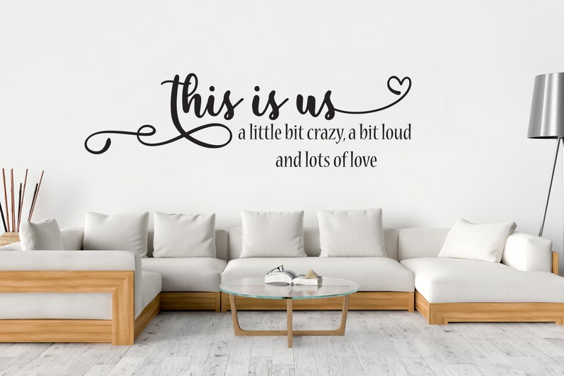 This is Us Family Quotes Wall Decal Room Wall Decor Custom Etsy