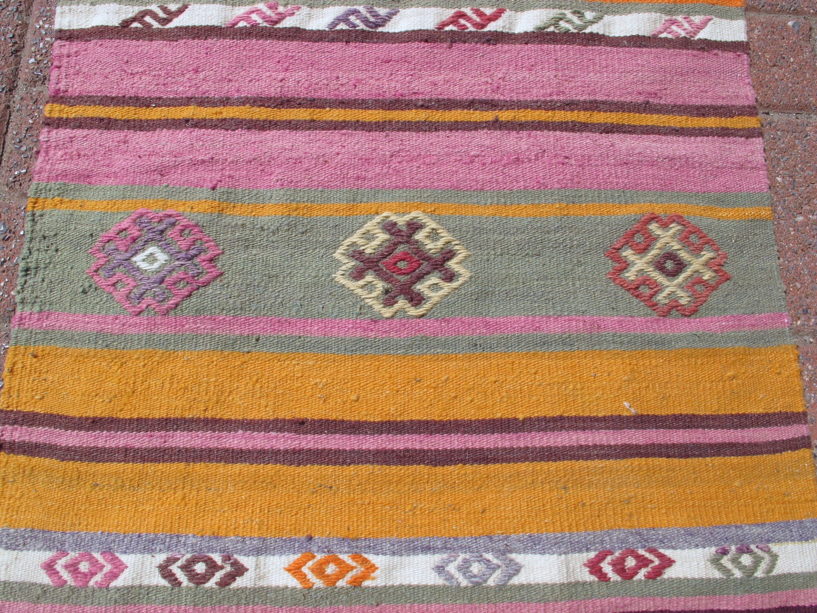 Kelim Läufer Teppich Gestreifter Läufer Teppich Flurläufer | Etsy