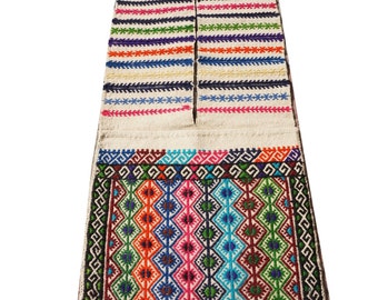 Sac de selle, sac de selle de cheval, tapis tribal, sac double, tapis de secteur, pendaison de mur, sac de klim, sac de tapis fait main, tapis de tapis de porte, 19 » x 61 » pouces