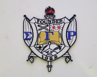 4" Sigma Gamma Rho Crest (buy any 2 patches @11.99 each and get one free; message us your free selection)