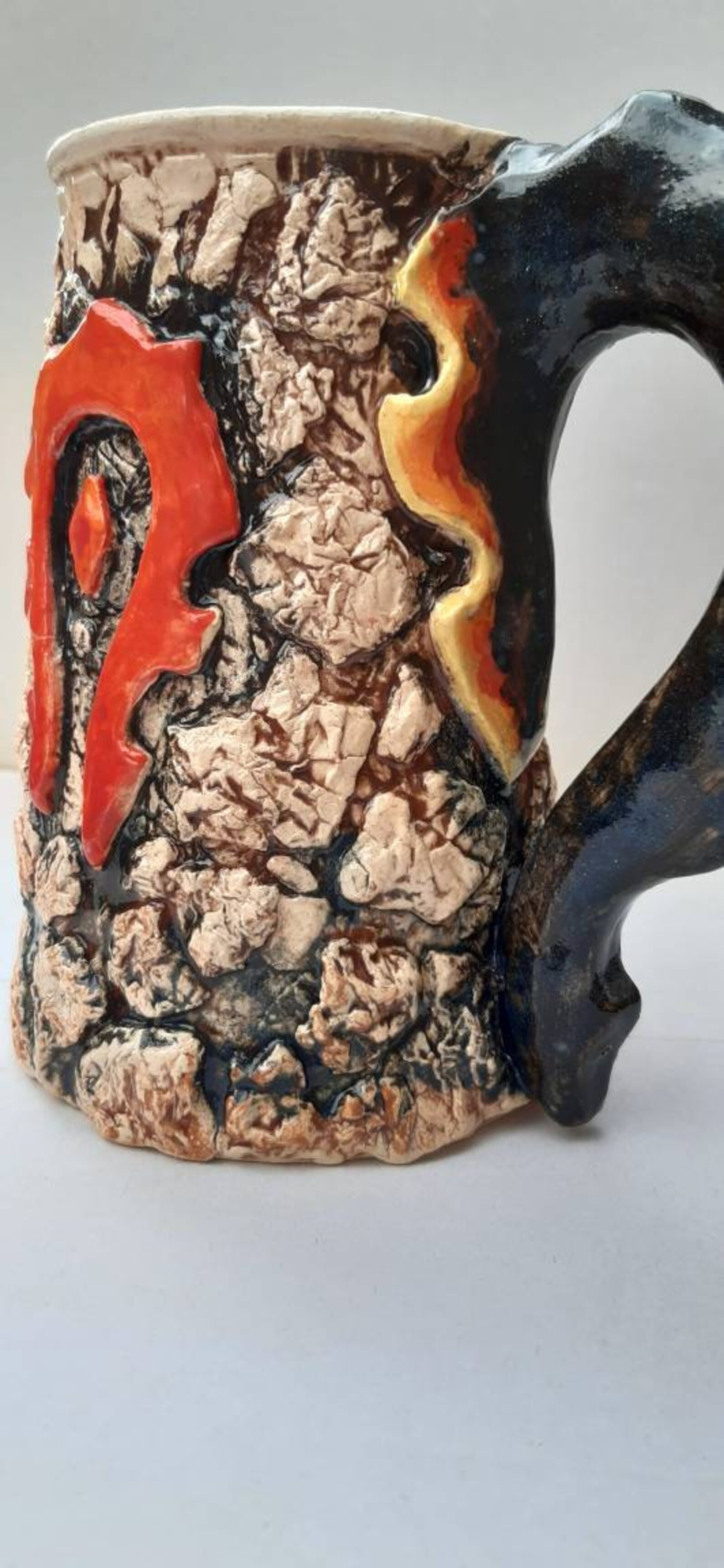 Warcraft ceramic mug handmade Collectors mug unique Etsy