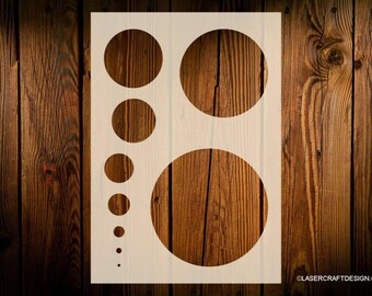 circle stencil etsy