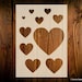 Heart Stencil, Various Sizes, Reusable,Paint Hearts Valentines Love Art Crafts Wall Decor Furniture Fabrics Gifts Wood Signs Furniture DIY