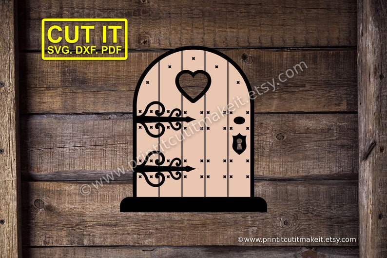 Download Fairy Door SVG DXF PDF Cutting Files Silhouette Cricut ...