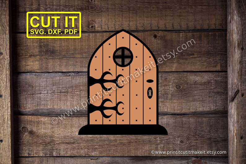 Download Fairy Door SVG DXF PDF Cutting Files Silhouette Cricut ...