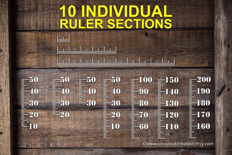 ruler growth height chart svg dxf files centimetres metric etsy