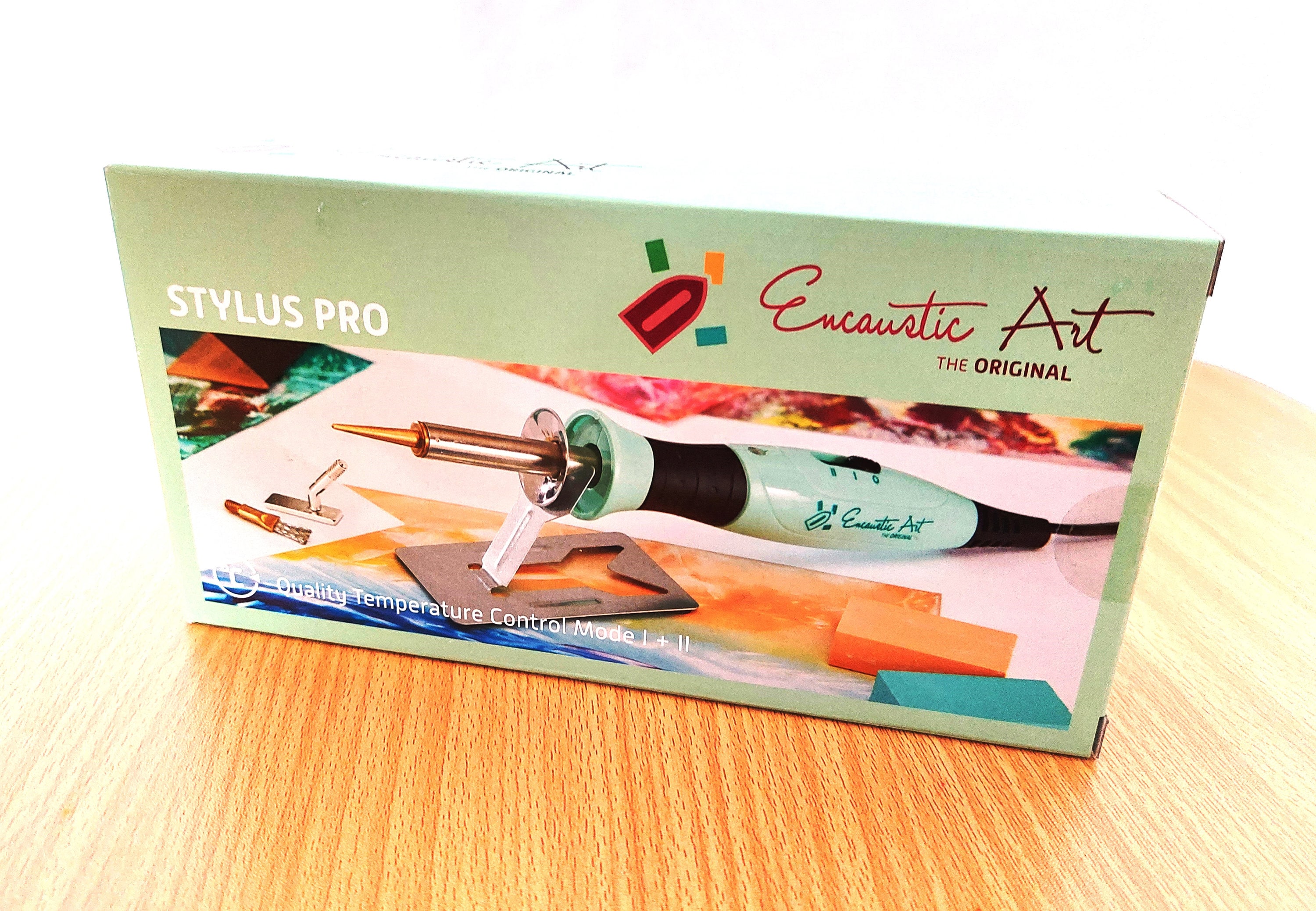 Encaustic Art Stylus Pro – Mintgroene Waxpen Met 3 Opzetstukken, Verstelbare Temperatuur, Voor Encaustic Schilderen