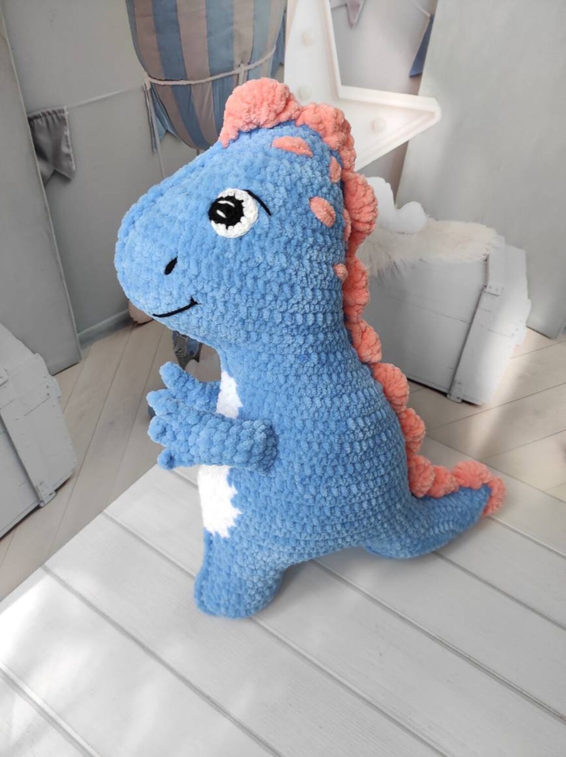 Crochet pillow dino Dinosaurs Baby Room Theme personalized Etsy