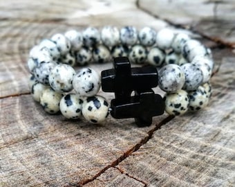 Cross bracelet, Crucifix bracelet, Religion bracelet, Men's bracelet, Men bracelet, Gentleman bracelet, Christian bracelet, Hope bracelet