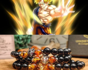 Goku Dragonball Z Super Saiyan bracelet, Saiyan bracelet, Goku bracelet, Super Saiyan bracelet, Gift for him, Gift for her, Dragonball Z