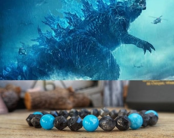 Godzilla bracelet, Godzilla handmade jewelry, Godzilla vs Kong movie bracelet, Mens perfect gift, Women's perfect gift, Movie bracelet