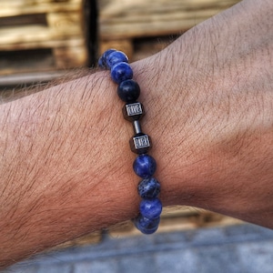 Fitness bracelet, Gym bracelet, Fit people gift, Gym dumbbell bracelet, Beaded fitness jewelry, Perfect fitness gift for him and her