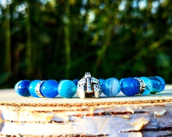 Gladiator bracelet, Helmet bracelet, Spartan bracelet, Men's bracelet, Women bracelet, Beaded bracelet, Immortal bracelet, Fighter bracelet