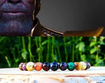 Infinity bracelet, Infinity stones, Thanos marvel bracelet, Comic bracelet, Thanos infinity gauntlet, Gift men, Marvel gift, Birthday gift