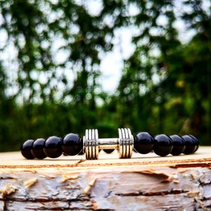 Dumbbell bracelet for men and women, Fitness bracelet, Gym bracelet, Fitness jewelry, Gym jewelry, Fitness gift