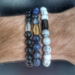 Engraved bracelet, Gift bracelet, Beaded bracelet, Name bracelet, Personalized gift, Personalized bracelet