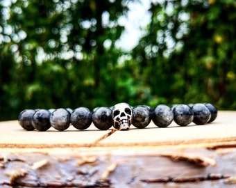 Skull bracelet, Men bracelet, Men's bracelet, Beaded bracelet, Mens fashion, Women bracelet, Girls bracelet, Gentleman bracelet