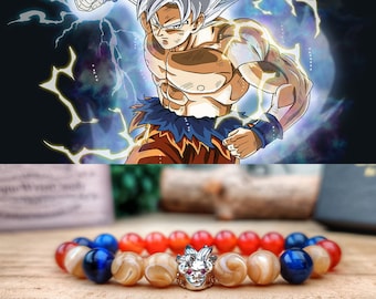 Goku Ultra Instinct Bracelet, Movie bracelet, Dragonball jewelry, Dragonball Goku, Son Goku Ultra Saiyan, Gift for him and her, Dragonball