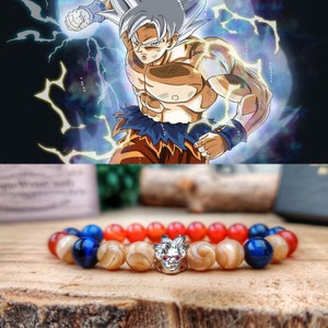 Goku Ultra Instinct Bracelet, Movie bracelet, Dragonball jewelry, Dragonball Goku, Son Goku Ultra Saiyan, Gift for him and her, Dragonball