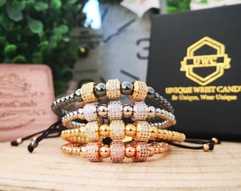 Adjustable bracelets for women, Adjustable bracelet gift for her, Silver bracelet, Gold bracelet, Rose gold bracelet, Zirconia bracelet