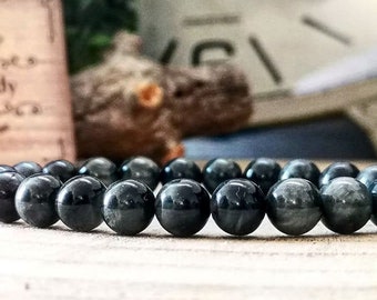 Hawks eye gemstone bracelet, Men's gift jewelry, Womens gift jewelry, Beaded gift ideas, High graded beads, Perfect gift ideas