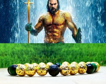 Aquaman DC Comics bracelet, dc Comics bracelet, dc comics, dc Comics gift, DC Comics beaded bracelet, DC Comics jewelry