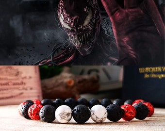 Carnage bracelet, Marvel jewelry, Spiderman jewelry, Venom jewelry, Marvel gift, Marvel bracelet, Comic jewel, Gift for him and her