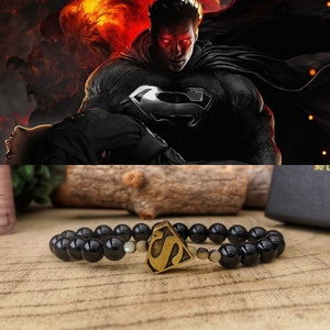 Superhero bracelet, Superhero gift for men and women, Beaded superhero bracelet, Perfect giftidea for him and her
