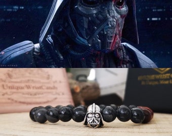 Star Wars jewelry, Darth Vader bracelet, Star Wars bracelet, Darth Vader head bracelet, Star Wars gift jewel, Gift for him